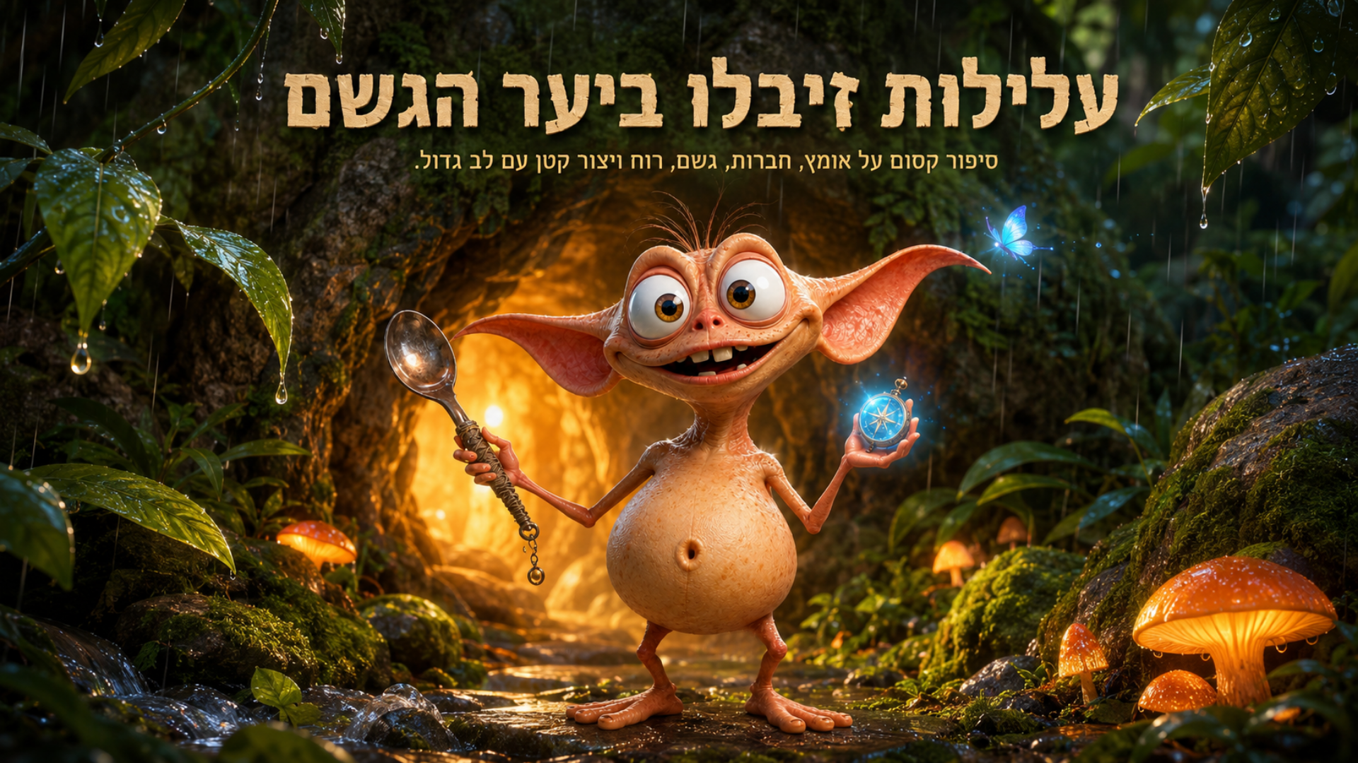 עמוד 1 מתוך הספר עלילות זיבלו ביער הגשם